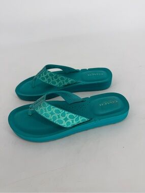 Coach Jessalyn Surf Fiji Flip Flop Thong Sandal Size 38